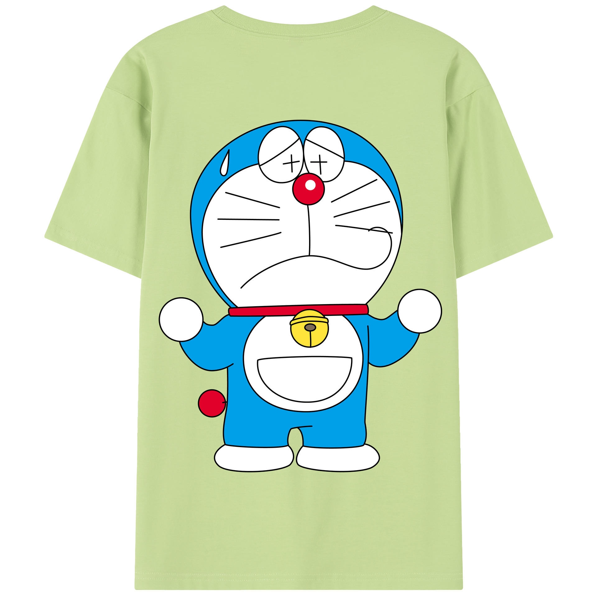 （画像用） ドラえもん Doraemon 綿100％半袖Tシャツ（背面プリント）